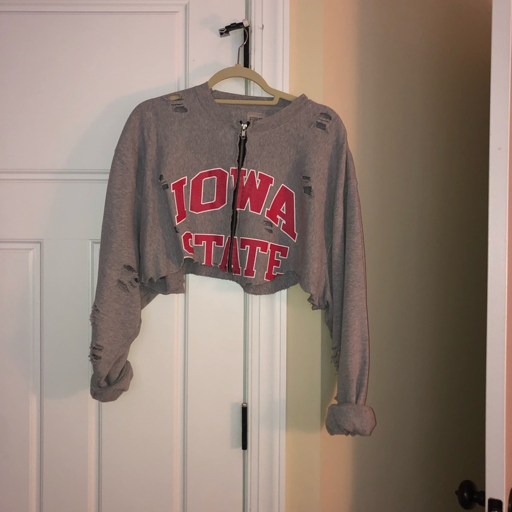 LF Stores Vintage Iowa State Cropped Sweatshirt